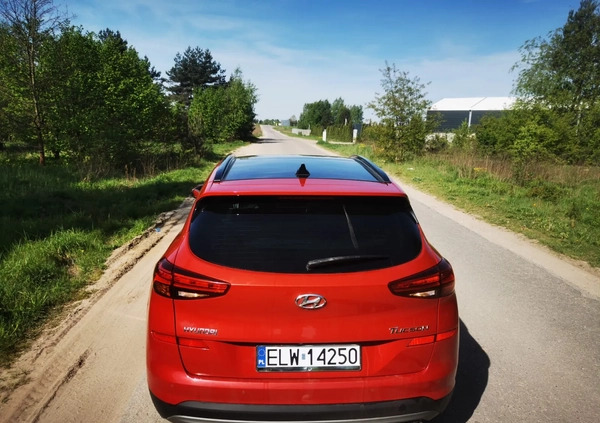 Hyundai Tucson cena 84000 przebieg: 157000, rok produkcji 2019 z Rzgów małe 137